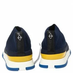 Hermes Hermés Navy Blue Knit Fabric Tokyo Slip-On Sneakers Size 44 For Men -Deals Hermes Store luxury men hermes new shoes p580364 007