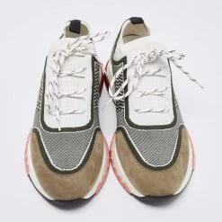 Hermes Multicolor Fabric And Leather Addict Sneakers Size 40 For Men -Deals Hermes Store luxury men hermes new shoes p661657 001