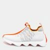 Hermes White/Orange Knit Fabric Eclair Slip-On Sneakers Size 42 For Men -Deals Hermes Store luxury men hermes new shoes p670122 001