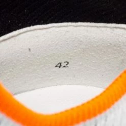 Hermes White/Orange Knit Fabric Eclair Slip-On Sneakers Size 42 For Men -Deals Hermes Store luxury men hermes new shoes p670122 004