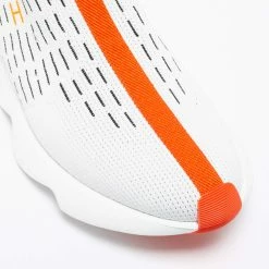 Hermes White/Orange Knit Fabric Eclair Slip-On Sneakers Size 42 For Men -Deals Hermes Store luxury men hermes new shoes p670122 005