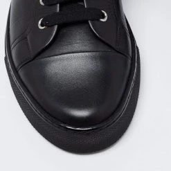 Hermes Black Leather Studded Lennox High-Top Sneakers Size 41.5 For Men -Deals Hermes Store luxury men hermes new shoes p678293 005