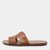 Hermes Brown Leather Izmir Sandals Size 42 For Men -Deals Hermes Store luxury men hermes new shoes p678392 003