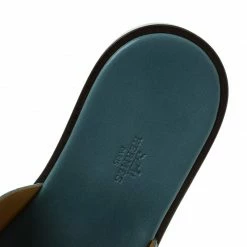 Hermes Teal Suede Izmir Sandals Size 44 For Men -Deals Hermes Store luxury men hermes new shoes p92778 007