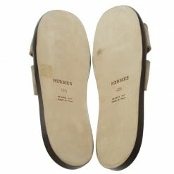 Hermes Light Brown Suede Izmir Sandals Size 43.5 For Men -Deals Hermes Store luxury men hermes new shoes p92779 0006