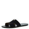 Hermes Navy Blue Suede Izmir Sandals Size 44 For Men -Deals Hermes Store luxury men hermes new shoes p92785 0001