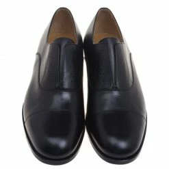 Hermes Black Leather Napoli Derby Size 44 For Men -Deals Hermes Store luxury men hermes new shoes p92963 003