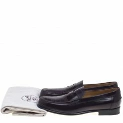 Hermes Dark Brown Croc Leather Loafers Size 44 For Men -Deals Hermes Store luxury men hermes new shoes p92964 008