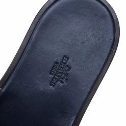 Hermes Indigo Blue Alligator Izmir Sandals Size 44 For Men -Deals Hermes Store luxury men hermes new shoes p93219 0007
