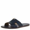 Hermes Denim Blue Alligator Izmir Sandals Size 43.5 For Men 2 Hermes Denim Blue Alligator Izmir Sandals Size 43.5 For Men -Deals Hermes Store luxury men hermes new shoes p93227 0001