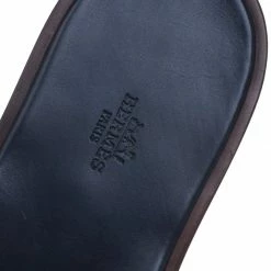 Hermes Denim Blue Alligator Izmir Sandals Size 43.5 For Men -Deals Hermes Store luxury men hermes new shoes p93227 0007