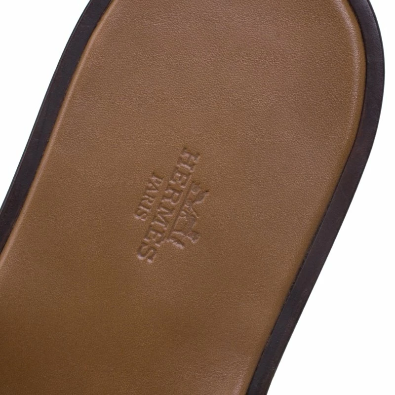 Hermes Light Brown Alligator Izmir Sandals Size 43.5 For Men 9 Hermes Light Brown Alligator Izmir Sandals Size 43.5 For Men - Image 7