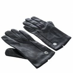Hermes Black Leather Gloves 8 1/2 For Men -Deals Hermes Store luxury men hermes new travel p145891 0003