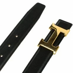 Hermes Black/Brown Leather H Buckle Reversible Belt 80 CM For Men -Deals Hermes Store luxury men hermes used accessories p102497 004