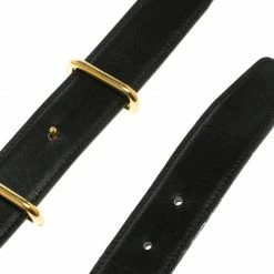 Hermes Black/Dark Brown Box Calf Leather Idem Reversible Belt 80CM For Men -Deals Hermes Store luxury men hermes used accessories p102502 0004