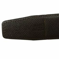 Hermes Black/Dark Brown Box Calf Leather Idem Reversible Belt 80CM For Men -Deals Hermes Store luxury men hermes used accessories p102502 0005