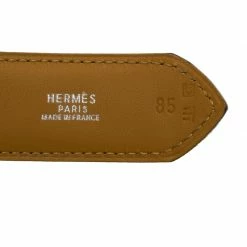 Hermes Black/Brown Box Calf Leather Reversible Buckle Belt 85CM For Men -Deals Hermes Store luxury men hermes used accessories p102505 005
