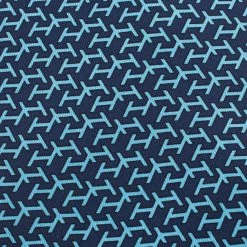 Hermes Blue H Logo Print Tie For Men -Deals Hermes Store luxury men hermes used accessories p10735 002