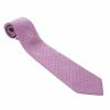 Hermes Pink Chain Link Printed Silk Tie For Men -Deals Hermes Store luxury men hermes used accessories p120939 001