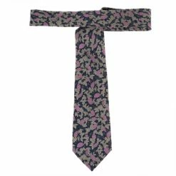 Hermes Blue And Purple Grapes Print Tie For Men -Deals Hermes Store luxury men hermes used accessories p13068 003