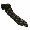 Hermes Black Love Bird Print Vintage Silk Tie For Men -Deals Hermes Store luxury men hermes used accessories p13266 001