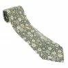 Hermes Blue And Green Floral Silk Tie For Men -Deals Hermes Store luxury men hermes used accessories p13271 001