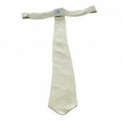 Hermes Yellow And Blue Diagonal H Printed Silk Tie For Men -Deals Hermes Store luxury men hermes used accessories p143654 003