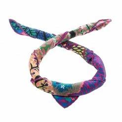 Hermes Multicolor Dans Un Jardin Anglais Printed Silk Pocket Square For Men -Deals Hermes Store luxury men hermes used accessories p145816 003