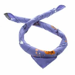 Hermes Blue Les Confessions Printed Silk Pocket Square For Men -Deals Hermes Store luxury men hermes used accessories p145875 003