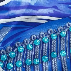 Hermes Blue Brandebourgs Military Printed Silk Pocket Square For Men 12 Hermes Blue Brandebourgs Military Printed Silk Pocket Square For Men -Deals Hermes Store luxury men hermes used accessories p145878 0005