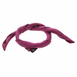 Hermes Magenta Pink Horsebit Pattern Silk Jacquard Pocket Square For Men