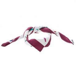 Hermes Multicolor Kongo Graffiti Printed Silk Pocket Square For Men