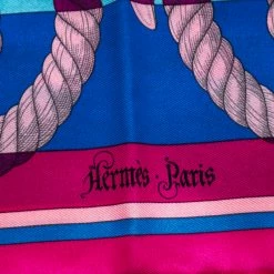 Hermes Multicolor Della Cavalleria Printed Silk Pocket Square For Men -Deals Hermes Store luxury men hermes used accessories p145931 006