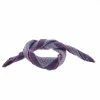 Hermes Purple Cursive H Pattern Printed Silk Pocket Square For Men