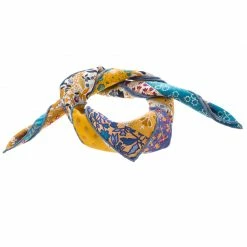 Hermes Pique Fleuri De Provence Printed Silk Pocket Square For Men