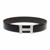 Hermes Black Leather H Buckle Belt 80CM For Men 2 Hermes Black Leather H Buckle Belt 80CM For Men -Deals Hermes Store luxury men hermes used accessories p1486 001