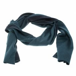 Hermes Hermès Bicolor Cashmere And Silk Knit Reversible Aller Retour Muffler For Men