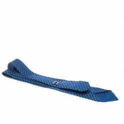 Hermes Blue Gradient Hen And Squirrel Printed Silk Tie For Men 10 Hermes Blue Gradient Hen And Squirrel Printed Silk Tie For Men -Deals Hermes Store luxury men hermes used accessories p156684 004