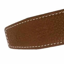 Hermes Hermès Black/Brown Leather Reversible Gold Grooved Finished H Buckle Belt 95cm For Men -Deals Hermes Store luxury men hermes used accessories p169286 001