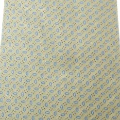 Hermes Pastel Yellow Patterned Silk Jacquard Tie For Men -Deals Hermes Store luxury men hermes used accessories p172389 004