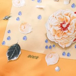 Hermes Yellow Floral Printed Silk Pocket Square For Men 9 Hermes Yellow Floral Printed Silk Pocket Square For Men -Deals Hermes Store luxury men hermes used accessories p172396 004