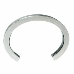 Hermes Black Leather Silver Tone Open Cuff Bracelet For Men -Deals Hermes Store luxury men hermes used accessories p174409 005