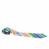 Hermess Multicolor Diagonal Rainbow Striped Silk Tie For Men -Deals Hermes Store luxury men hermes used accessories p177345 002