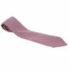 Hermes Burgundy Modern Geometric H Link Printed Silk Tie For Men -Deals Hermes Store luxury men hermes used accessories p184857 001