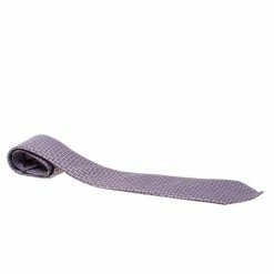 Hermes Brown And Purple Equestrian Icon Printed Silk Tie For Men