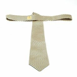 Hermes Yellow And Blue Ring Print Silk Tie For Men 8 Hermes Yellow And Blue Ring Print Silk Tie For Men -Deals Hermes Store luxury men hermes used accessories p215971 003