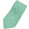 Hermes Light Green Silk Elephant Pattern Tie For Men 1 Hermes Light Green Silk Elephant Pattern Tie For Men -Deals Hermes Store luxury men hermes used accessories p230190 003