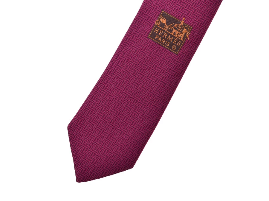Hermes Purple Silk Tie For Men 6 Hermes Purple Silk Tie For Men - Image 4