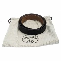 Hermes Black/Tan Togo Leather Reversible Belt Strap 95CM For Men -Deals Hermes Store luxury men hermes used accessories p243272 001