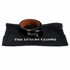 Hermes Black/Orange Leather Constance 2 Reversible Buckle Belt 105CM For Men -Deals Hermes Store luxury men hermes used accessories p246435 001